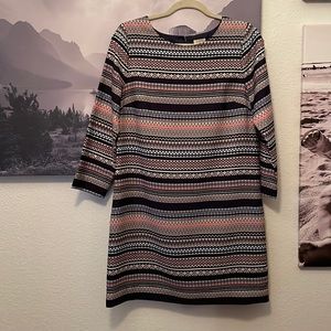 J crew shift dress, 3/4 sleeves